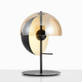 Wholesale nordic modern luxury decorative bedroom LED metal black table lamp